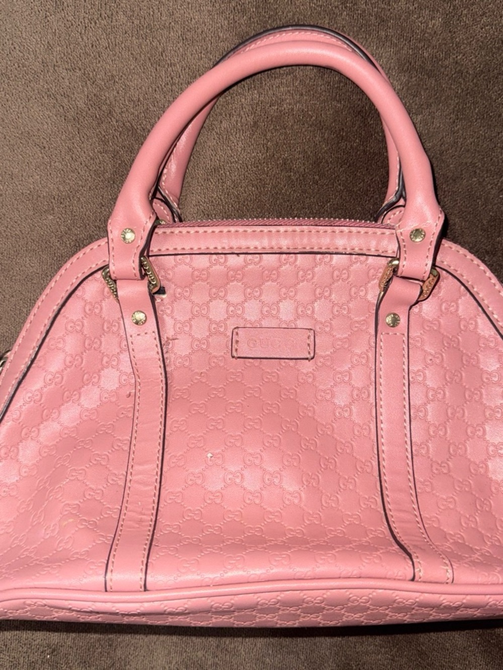 Gucci Women's Guccissima Leather Mini Dome Bag